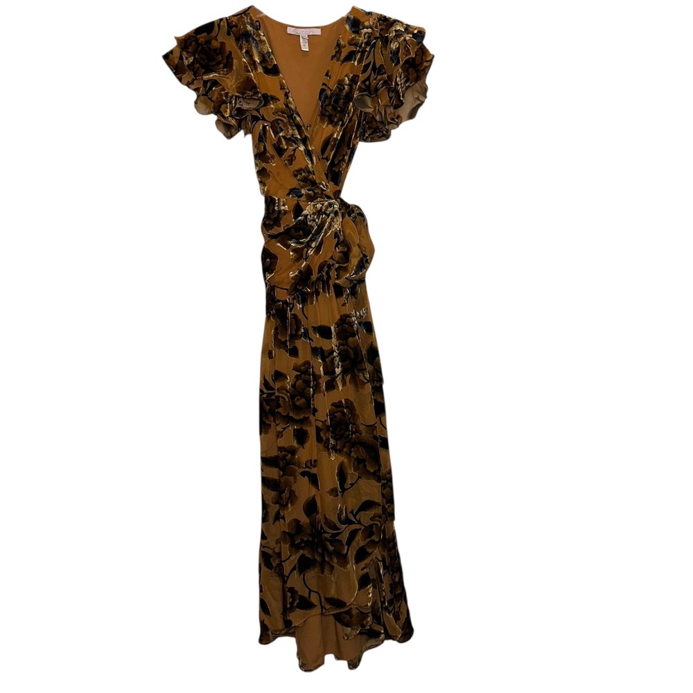Anthropologie Hutch Zola velvet‎ maxi dress size XS - Picture 5 of 10